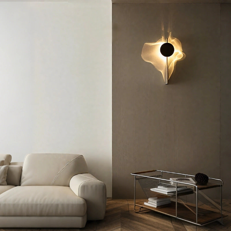 Efecto de ondas de luz Velwave en la pared