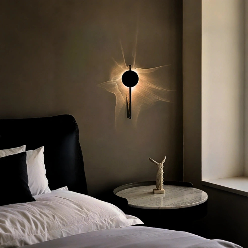 Aplique de Pared Velwave con efecto de ondas de luz